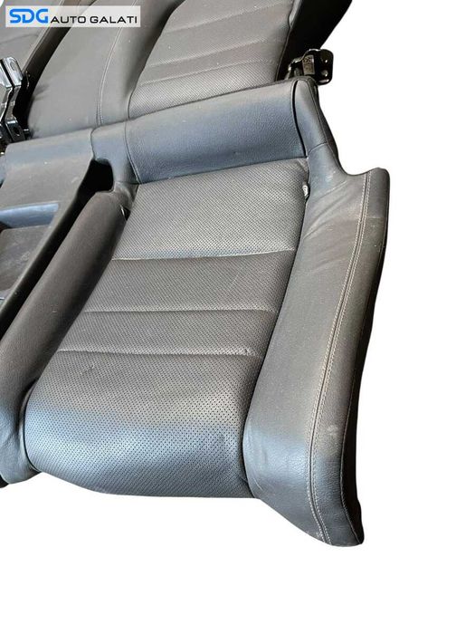 Bancheta Spate Sezut cu Spatar Piele Neagra Mercedes Clasa E Class W207 A207 C207 Coupe Cabrio E180 E200 E220 E250 E300 E320 2009 - 2016 [C9297]
