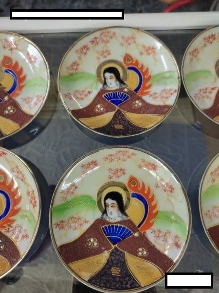 Шест чинийки за чаши за кафе япония