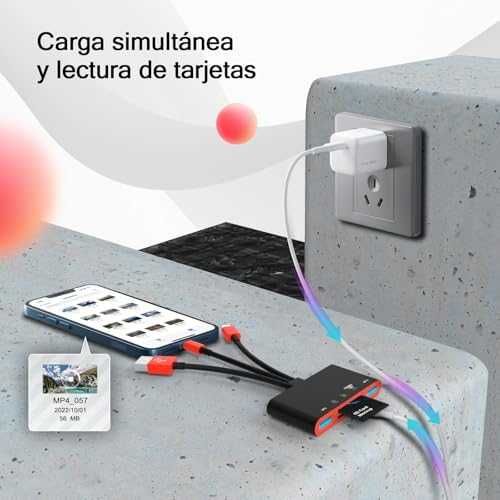 5-в-1 четец за карти памет USB OTG SD/Micro SD