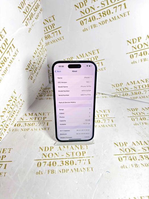 NDP Amanet Calea Mosilor 298 IPHONE 14 PRO ( 48781)