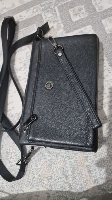 Барсетка кожаны,