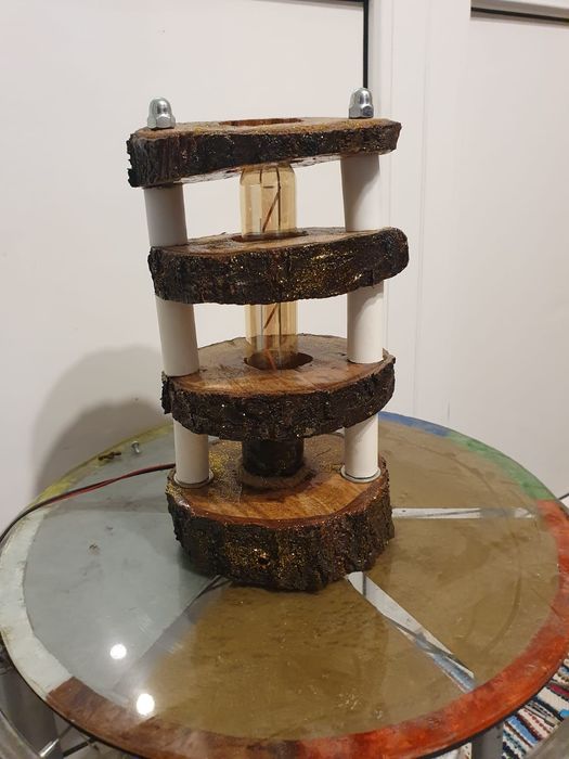 Veioza rustică handmade