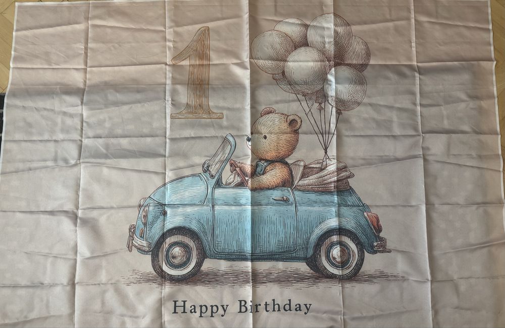 Украса нова за първи рожден ден 1 годинка мече