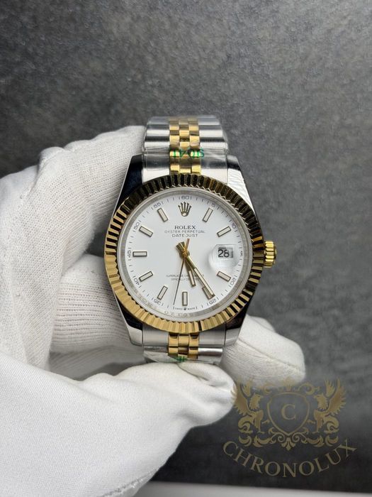 Часовник Rolex Datejust сребърно и златно