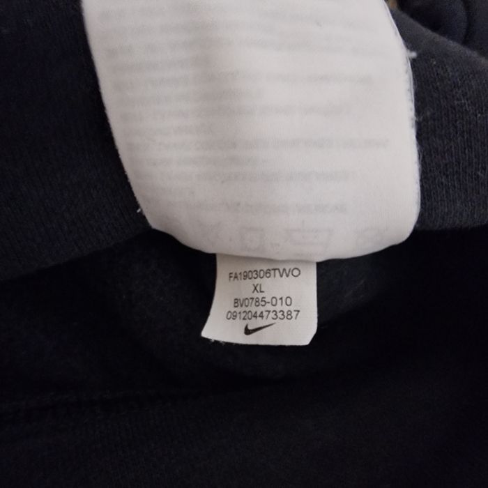 Original Unisex Nike Black Hoodie White Swoosh  - Size M