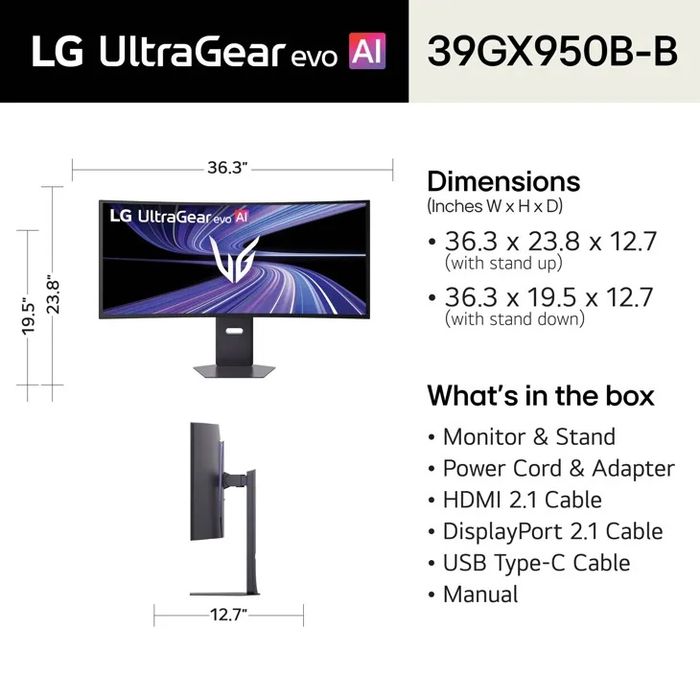 39 Inch UltraGear™ evo GX9, World's First 39" 5k2k tandem OLED Gaming