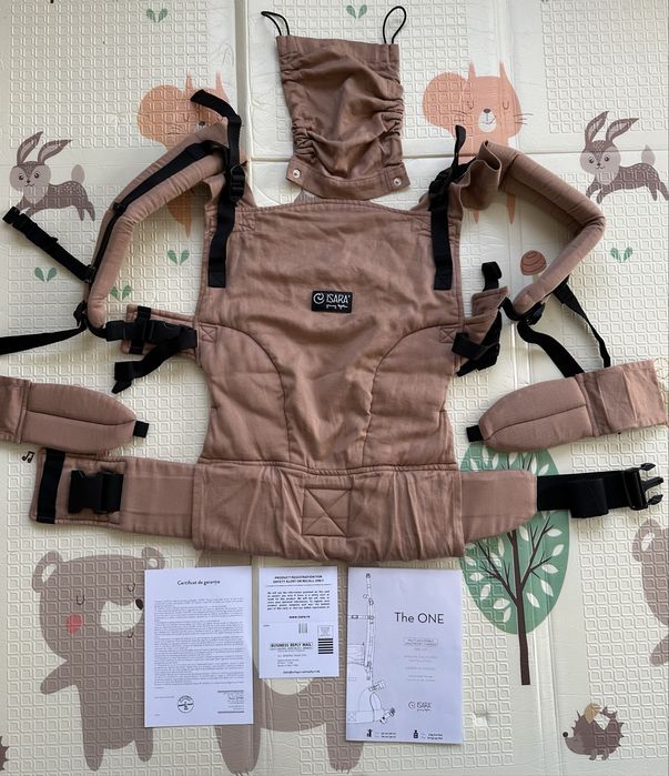 Marsupiu ergonomic Isara The One, culoare Macchiato