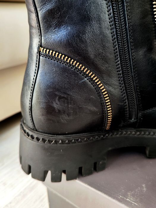 Дамски есенни Боти Sergio Bardi Черна естествена кожа 40 номер