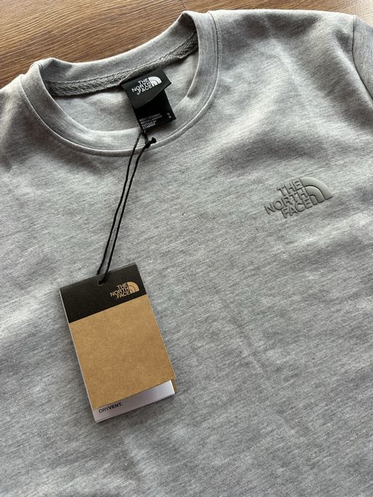 Мъжки,памучен,къс комплект The North Face в сиво,с щампа на гърба