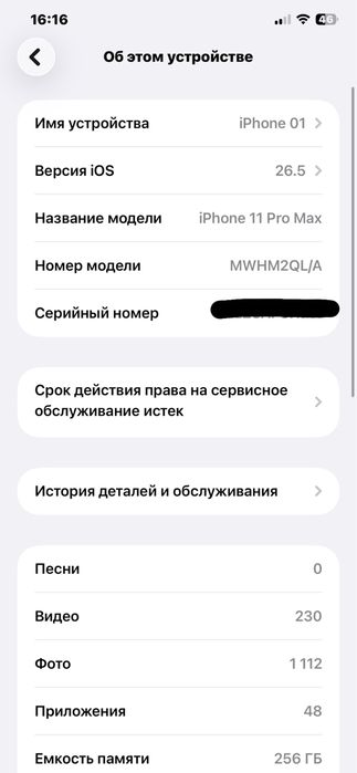 Iphone 11 pro max 256gb karopka