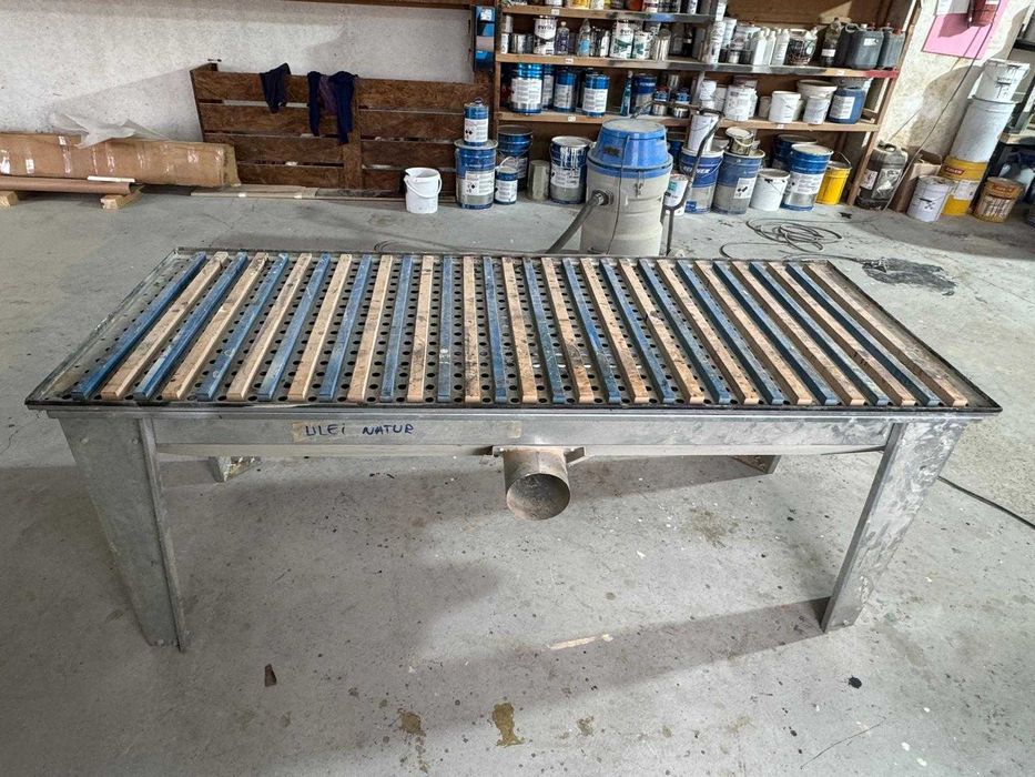 Masa profesionala pentru slefuit / masa de tamplarie, banc aspirant