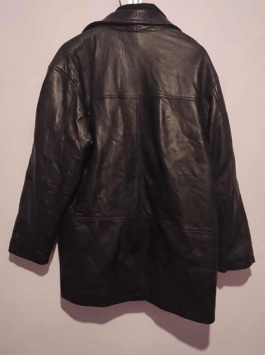 Geaca piele Neagra BAST OF NATURE, mărimea L- XL (52)