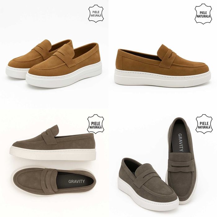 Oferta! Pantofi din piele naturală, lucrați manual–modele unice 41-45