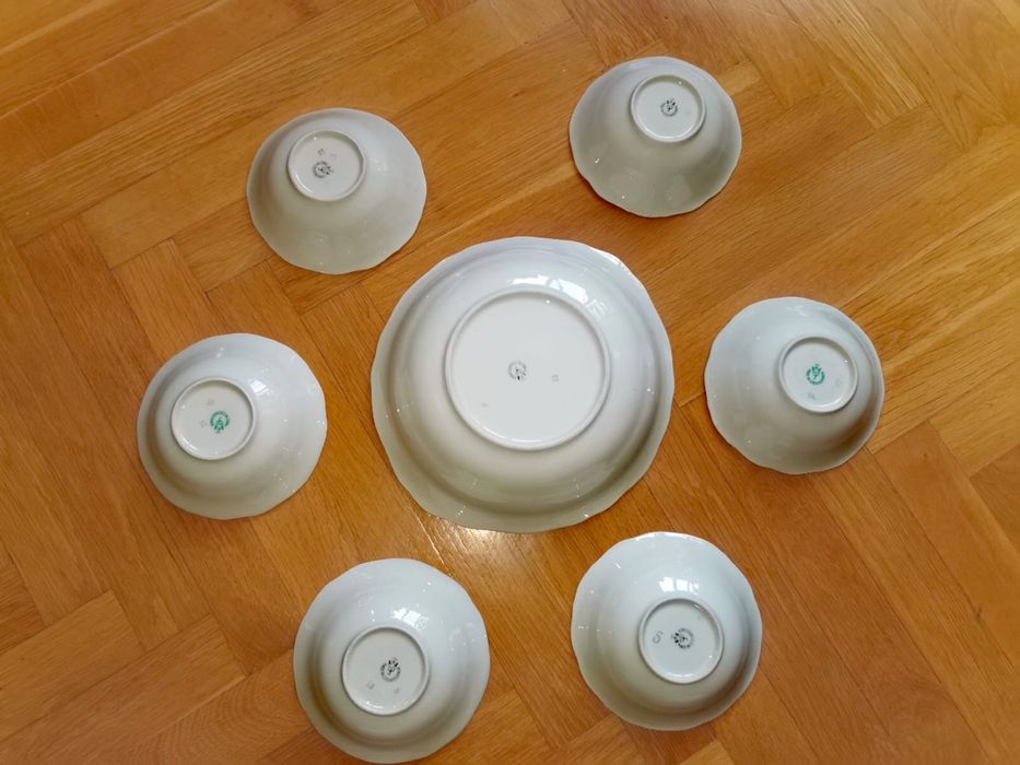 Порцеланов сервиз сет комплект купи златен дизайн Бохемия Чехословакия