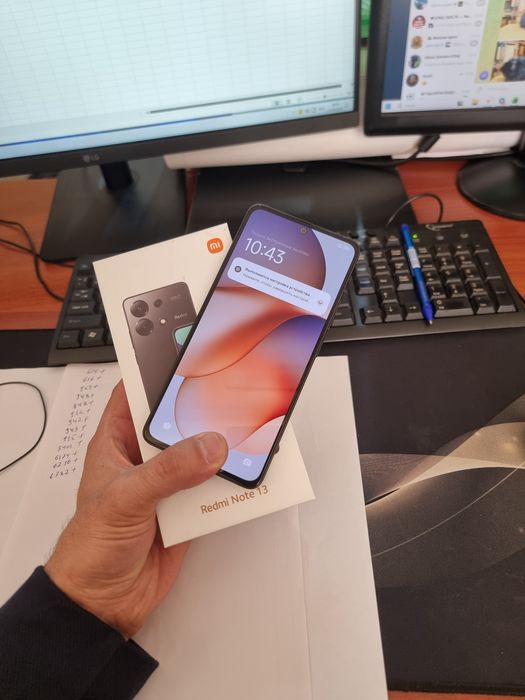 Redmi note 13 8+4/256gb ideal ochilmagan usta kurmagan aybi yuq toza