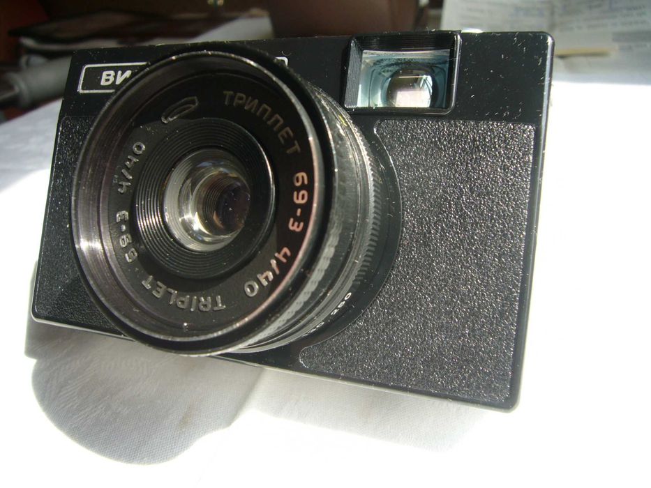 Неупотребяван съветски фотоапарат VILIA с обектив "Триплет" 69-3 4/40
