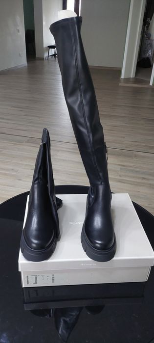 Cizme înalte piele import Italia
