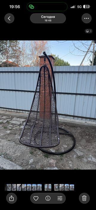 садовое подвесное кресло