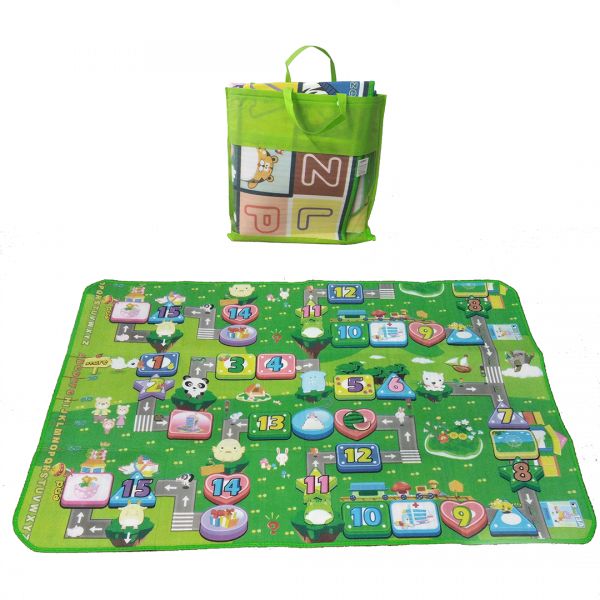 Страхотно двулицево детско килимче в два размера с ПОДАРЪК чанта