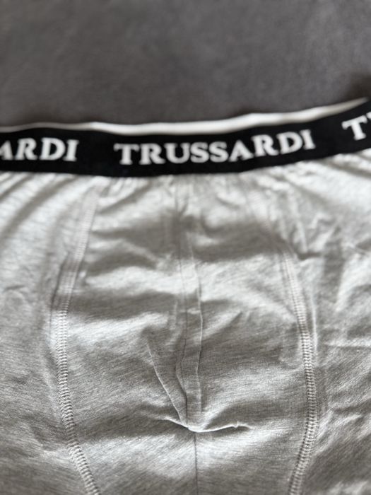 Trussardi set 2 boxeri gri cu banda neagra marimea M noi originali