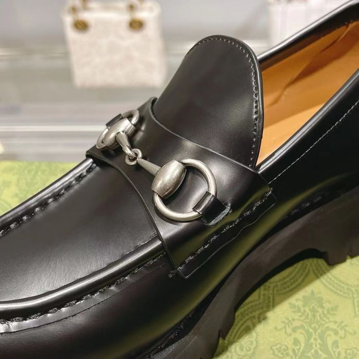 Reducere!! Gucci Monolith leather loafers / top quality -37