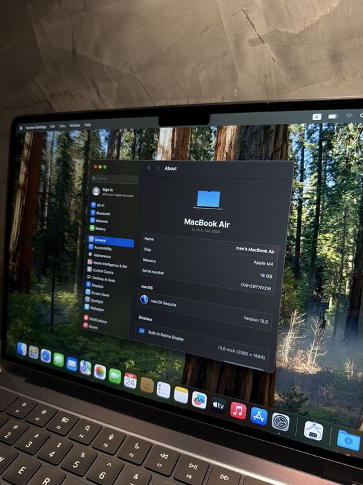 3 cycle! КАТО ЧИСТО НОВ Macbook Air M4 Midnight 13" — миниатюра 9