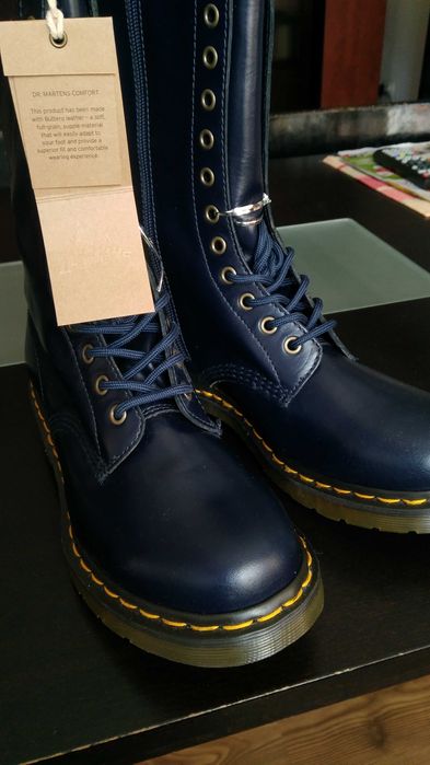 Dr Martens Док Мартенс много високи кожени кубинки с цип, номер 41