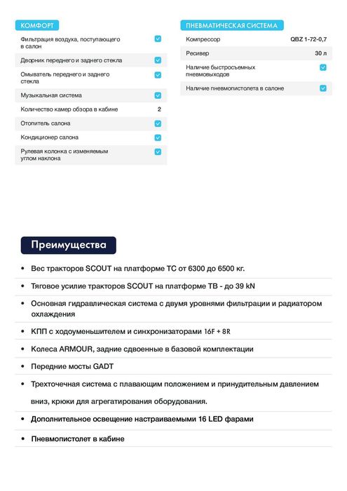 Трактор СКАУТ TC-1804C