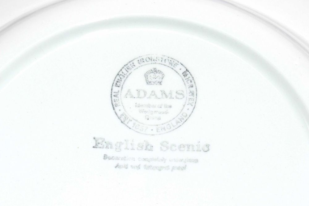Set 6 Farfurii ADAMS WEDGWOOD (Anglia), pictate manual, IMPECABILE