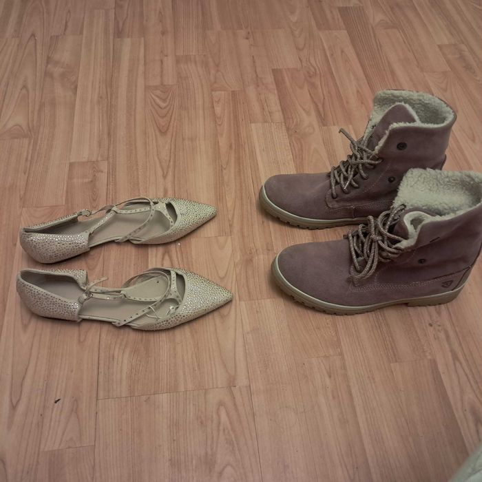 Ghete și espadrile noi, femei, nr 39-40, marca Tamaris și Zara