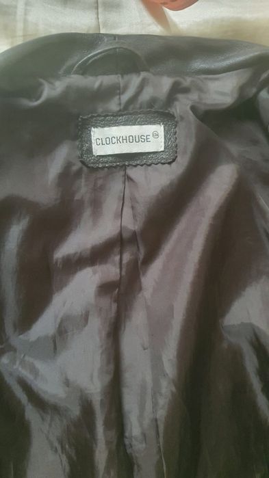 Geacă Clockhouse damă, piele naturală maro,S/ M