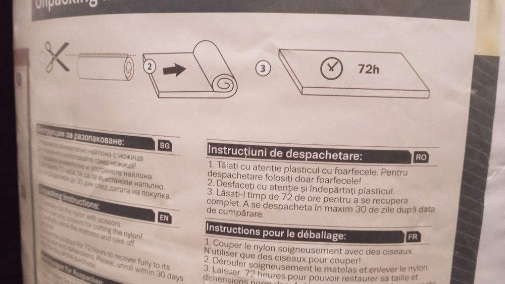 Saltea Topper TED Bed Eucalyptus Fresh 90x200 cm