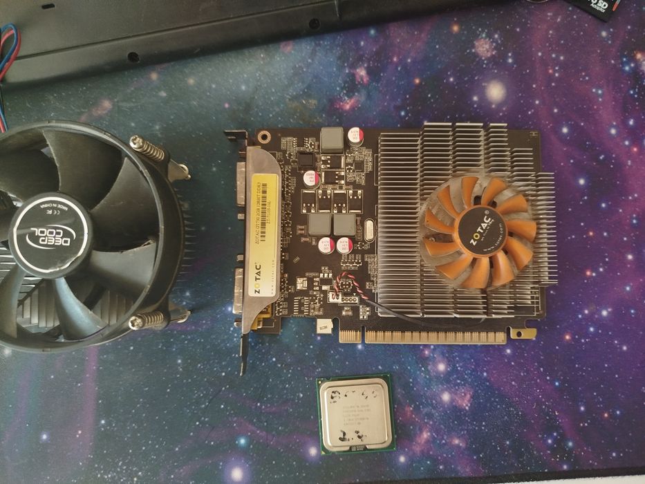 Срочно продаю видеокарту Zotac GT730 2GB+процессор+Кулер