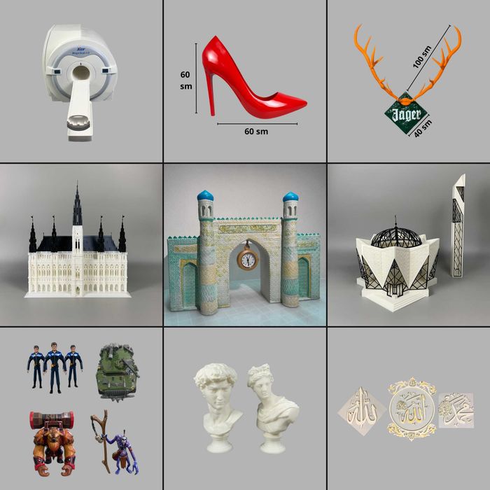 Professional 3D Printer xizmati. Maket xizmati/Услуга 3Д Принтера