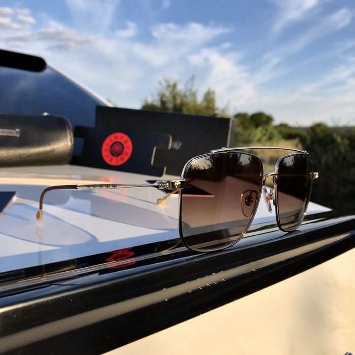 Ochelari  Chrome Hearts maro