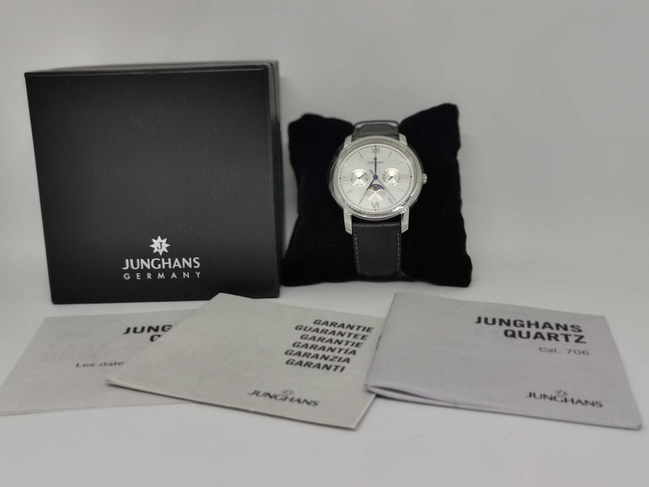 Junghans Day Date Moonphase SS WR 5 Bar Sapphire Crystal nr 1 din 4099