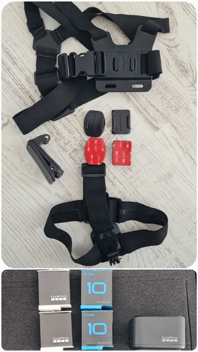 GoPro Hero 10 Black + 4 baterii, adaptor microfon