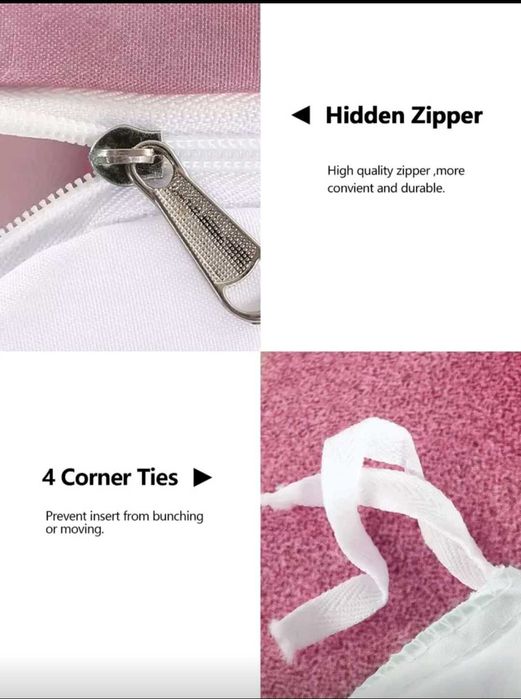 Комплект завивки от 3 части с принт на Анимационни Животни, Нов.