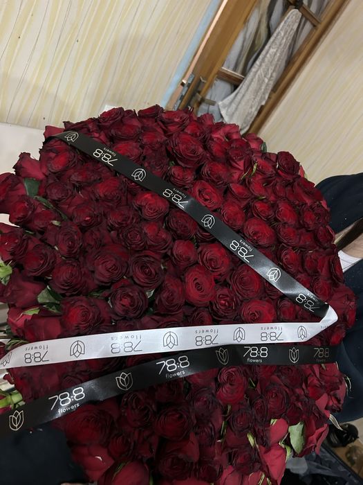 300шт красный розы