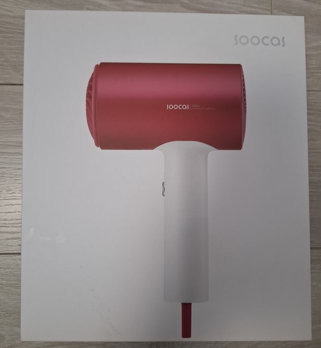 Uscator de par cu ionizare Xiaomi Soocas H5, 1800W, rosu