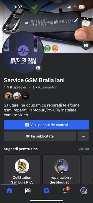Service GsM Braila Iani Reparatii PC, telefoane NU MESAJE olx