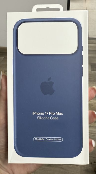 Husa iPhone 17 Pro Max Apple Silicon MagSafe Anchor Blue