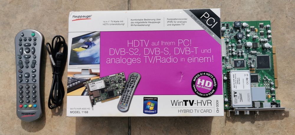 Hauppauge WinTV HVR4000 True HD TV tuner, DVBS2 HDTV, DVBS, DVBT