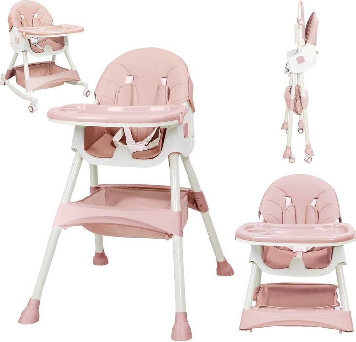 NOU! Scaun de masa pentru bebelusi cu roti si pliabil - diverse culori