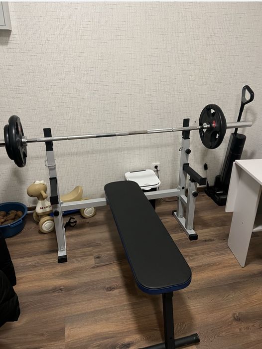 Дёшево тренажёр со штангой