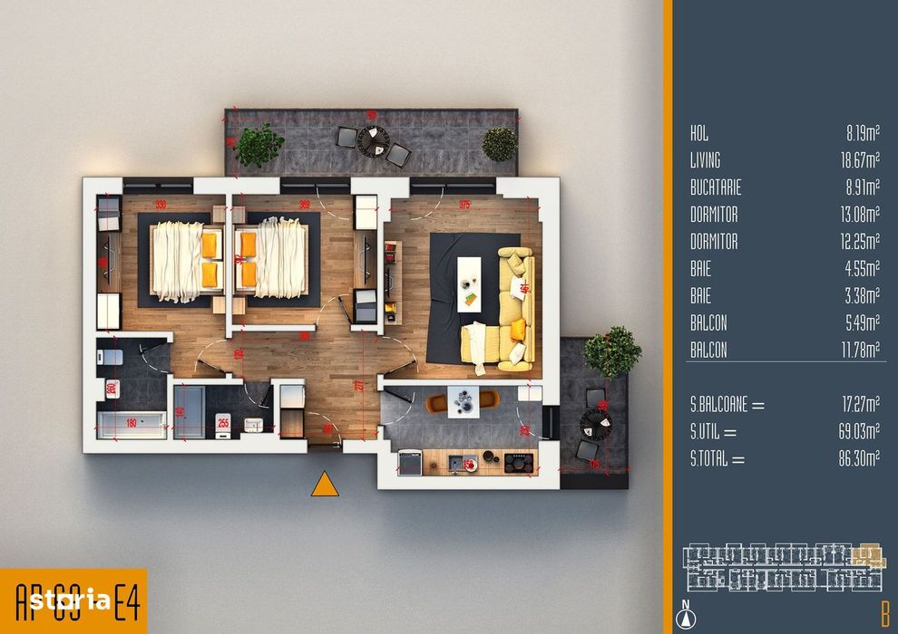 3 Cam. Decomandat - Iram Residence / Pallady! — fotografia 1
