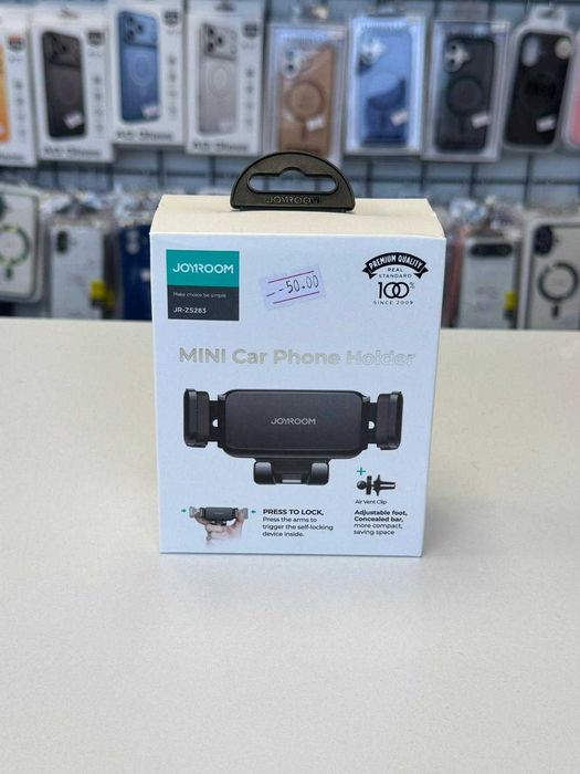 Suport Auto Joyroom cu prindere pentru grila, 4.7inch - 6.7inch, Negru