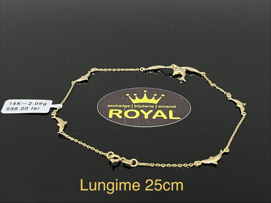 Bijuteria Royal CB : Bratara picior dama aur 14k 2,09gr