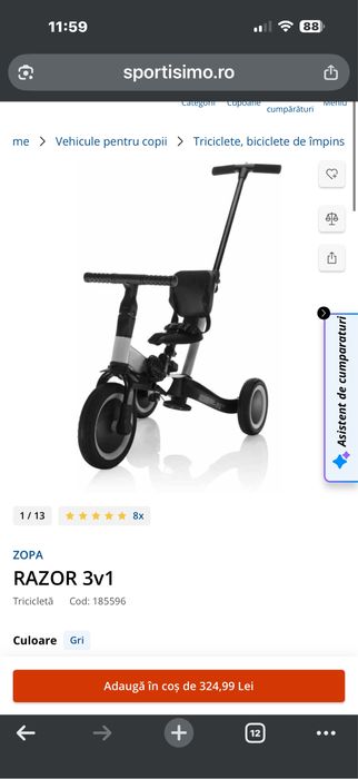 Tricicleta Zoopa
