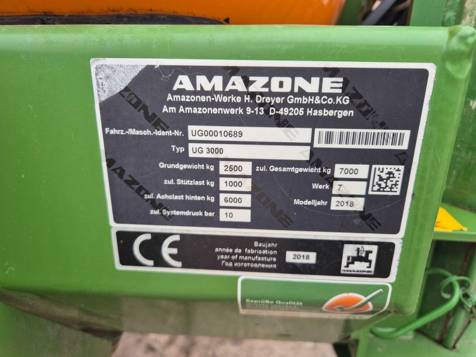 Instalatie de erbicidat Amazone UG 3000